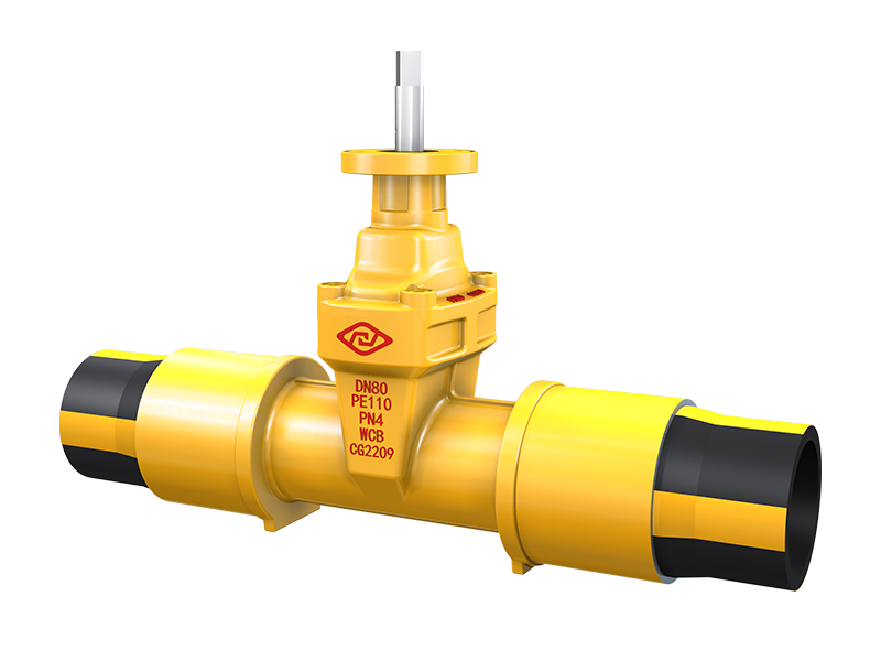 PE Steel Plastic Gas Gate Valve